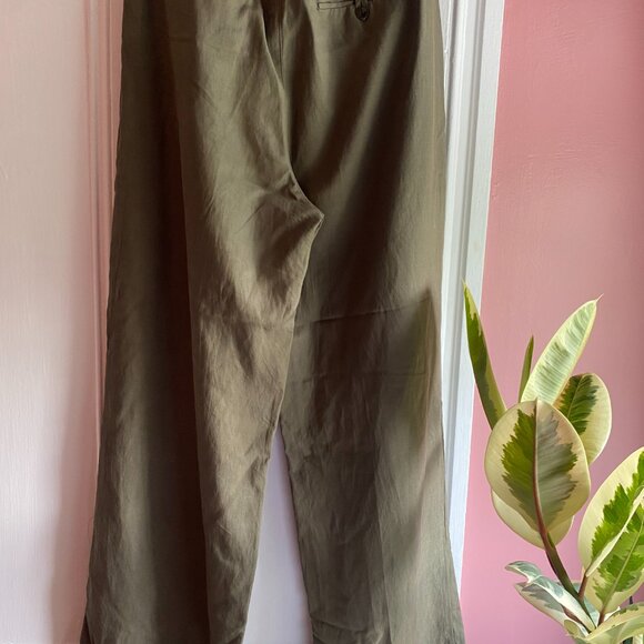 NWT Madewell The Tall Harlow Wide-Leg Pant -- Faded Ivy - Picture 11 of 14